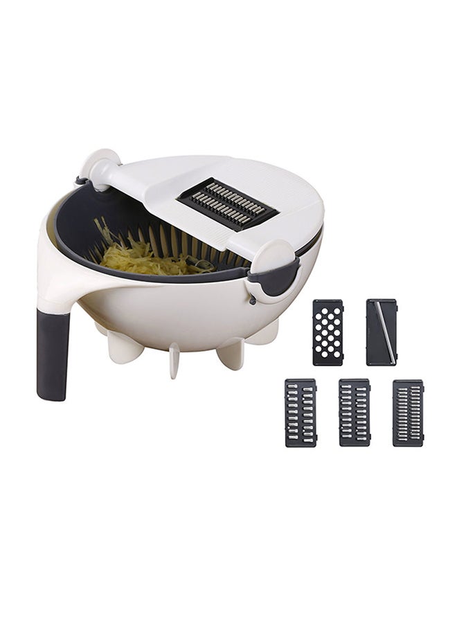 Multi-Functional Interchangeable Slicer With Drain Basket Multicolour 23.5x23.0x13.0cm - Image 1